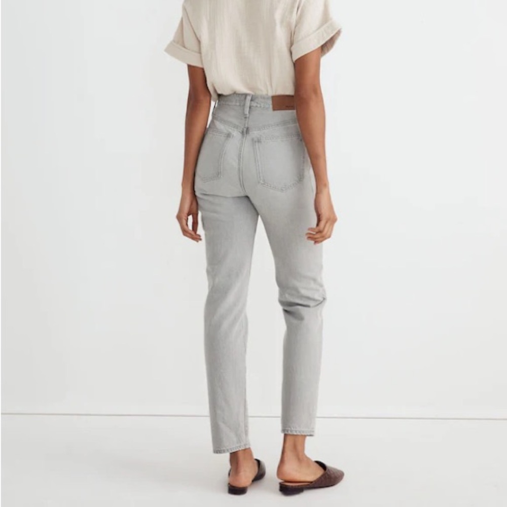 NWT Madewell Women's Straight Leg Jeans - Gray - Picture 3 of 7